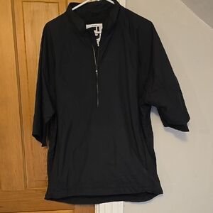 Black Half-Zip Men's Shirt